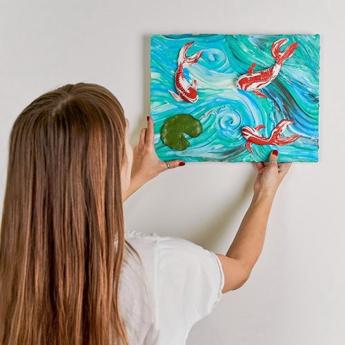 SENSORY ART Kreatív SZETT Terry Gilecki - Koi-halak 30*40 cm