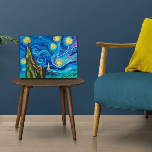SENSORY ART Kreatív SZETT Vincent van Gogh - Csillagos éjszaka 30*40 cm