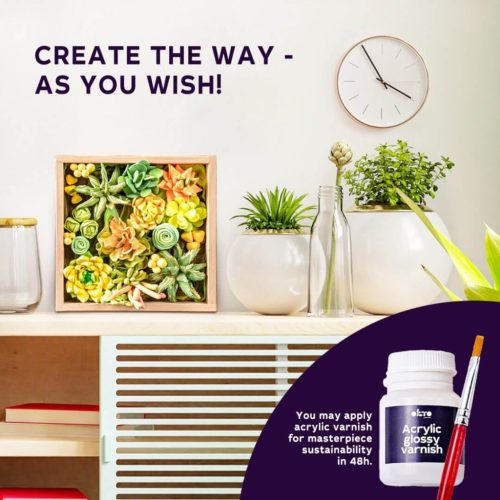 Wood&Craft DIY Kövirózsák - Energia 21*21 cm