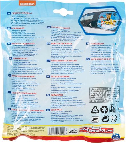 Autós napvédő oldalablakra Paw Patrol kék 2 db 44x35 cm