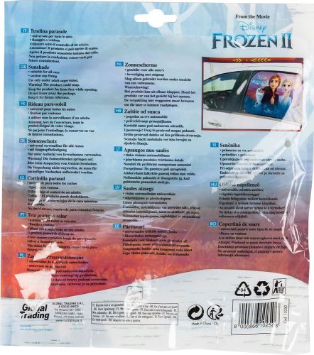 Autós napvédő oldalablakra Frozen 60X40 cm