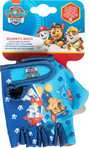 Gyerek biciklis kesztyű Paw Patrol kék