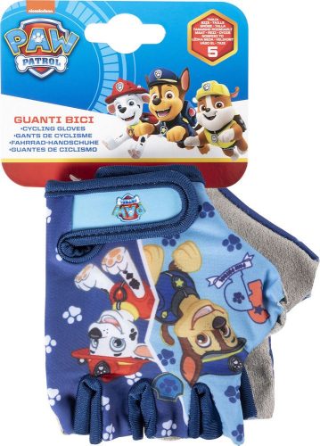 Gyerek biciklis kesztyű Paw Patrol kék