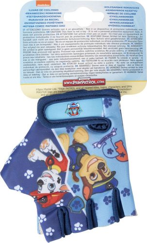 Gyerek biciklis kesztyű Paw Patrol kék