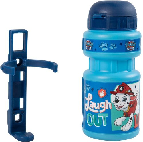 Gyerek biciklis kulacs Paw Patrol kék 350 ml kulacstartóval