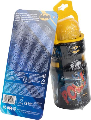 Gyerek biciklis kulacs Batman 350 ml kulacstartóval
