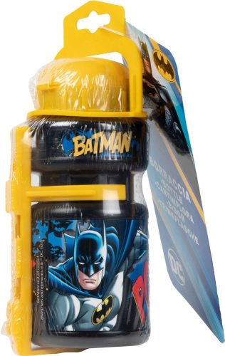 Gyerek biciklis kulacs Batman 350 ml kulacstartóval