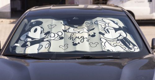 Autós napvédő M&M Love 130X70 cm