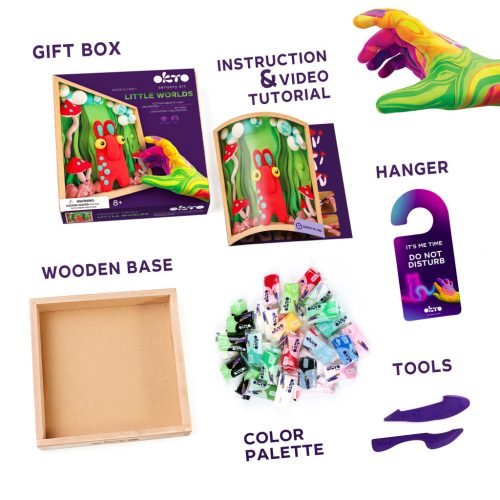 Wood&Craft kreatív készlet Little Worlds - Mommy troll