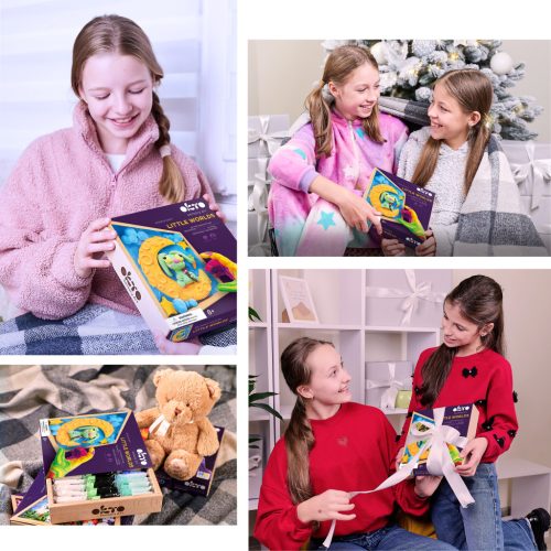 Wood&Craft kreatív készlet Little Worlds - Bunny Moon