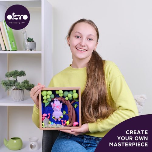 Wood&Craft kreatív készlet Little Worlds - Bat