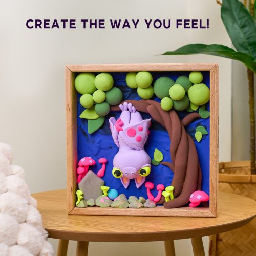 Wood&Craft kreatív készlet Little Worlds - Bat