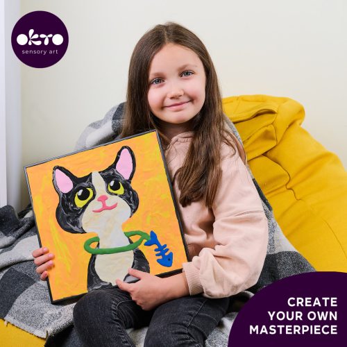 Okto Sensory Art Kids Gyurmázz számok szerint - Cica