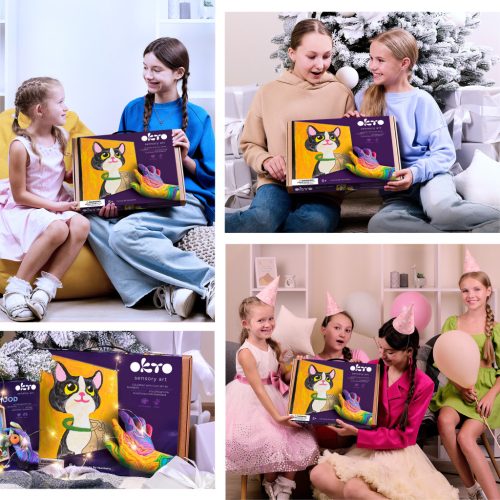 Okto Sensory Art Kids Gyurmázz számok szerint - Cica