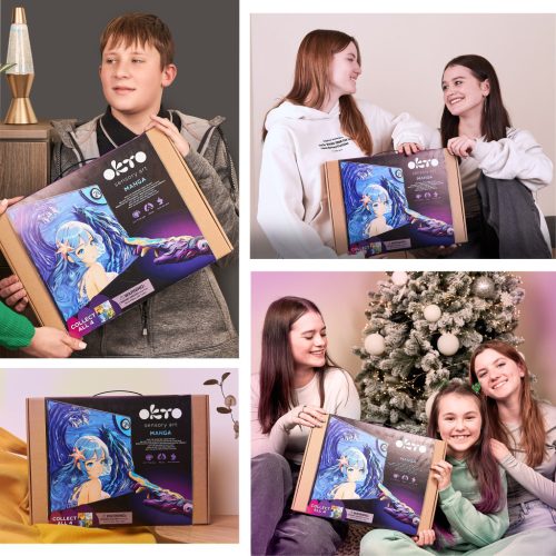 OKTO SENSORY ART Kreatív szett Manga - Víz