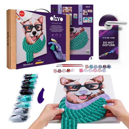 Sensory Art-Ideyka kreatív festményszett - Divatos corgi