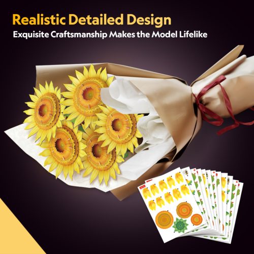 CubicFun 3D puzzle Botanical collection - nagy napraforgócsokor