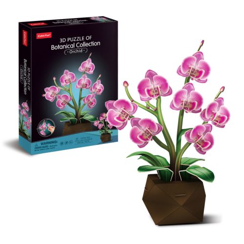 CubicFun 3D puzzle Botanical collection - Orchideacsokor