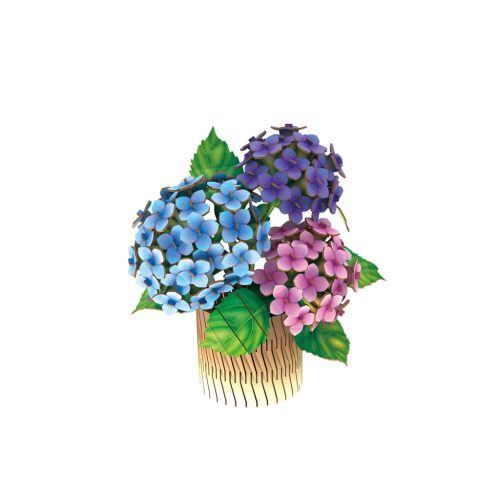 CubicFun 3D puzzle Botanical collection - Hortenzia