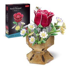 CubicFun 3D puzzle Botanical collection - kis rózsacsokor