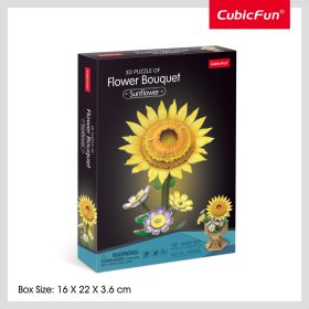   CubicFun 3D puzzle Botanical collection - kis napraforgócsokor