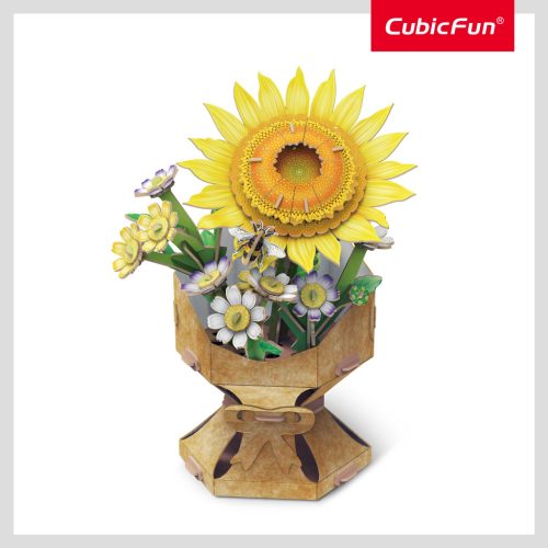 CubicFun 3D puzzle Botanical collection - kis napraforgócsokor