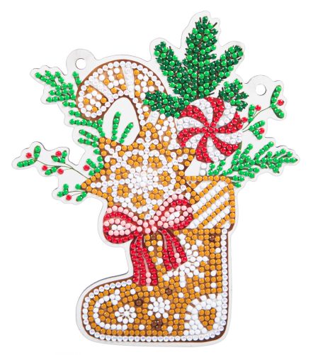 Diamond Dotz XMAS Mézeskalács zokni