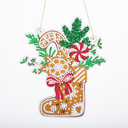 Diamond Dotz XMAS Mézeskalács zokni