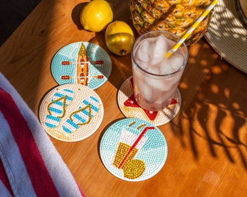 Diamond Dotz gyémántfestő poháralátét készítő - Vacation