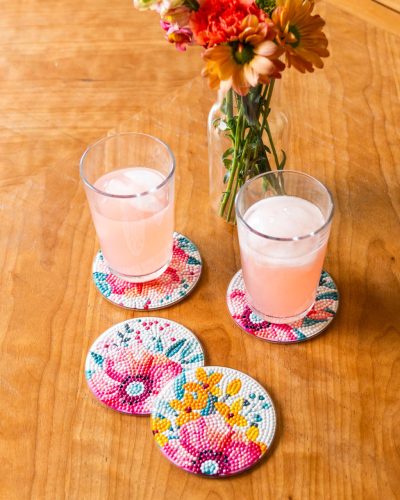 Diamond Dotz gyémántfestő poháralátét készítő - Modern Florals