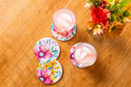 Diamond Dotz gyémántfestő poháralátét készítő - Modern Florals