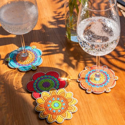 Diamond Dotz gyémántfestő poháralátét készítő - Hippy Brights