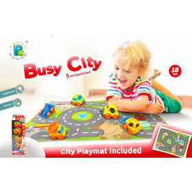 KiddyGo 5 db-os mini autók  poszterrel (50*70cm)