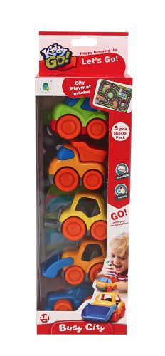 KiddyGo 5 db-os mini autók  poszterrel (50*70cm)