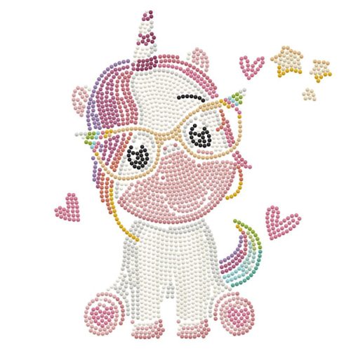 Diamond Dotz Dotzies DD3 Szemüveges unikornis