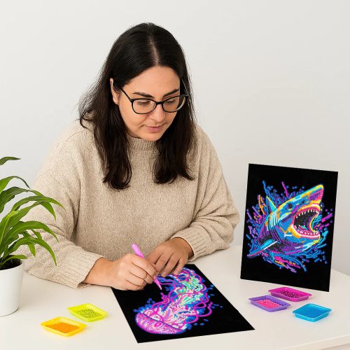 Diamond Dotz Flock Dotz Neon Tenger csodái