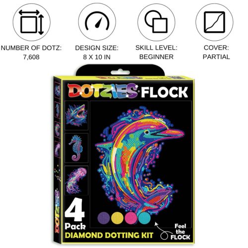 Diamond Dotz Flock Dotz Neon Tenger csodái