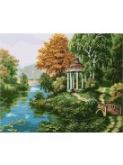 Ideyka Festés számok szerint - Folyóparti pavilon 40*50 cm