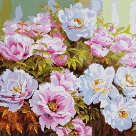   Ideyka Festés számok szerint - Pünkösdi rózsák 50*50 cm