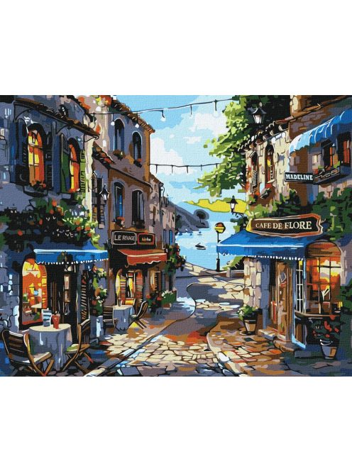 Ideyka Festés számok szerint - Parti étterem 40*50 cm