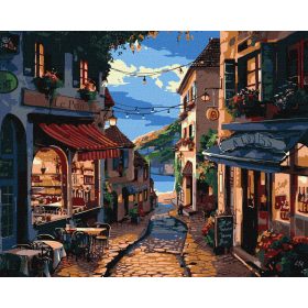 Ideyka Festés számok szerint - Francia utca 40*50 cm