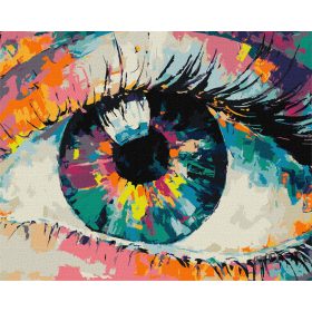   Ideyka Festés számok szerint - Szivárvány pillantás 40*50 cm