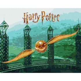   Ideyka festés számok szerint - Harry Potter: Aranycikesz 40x50 cm extra metál festékkel
