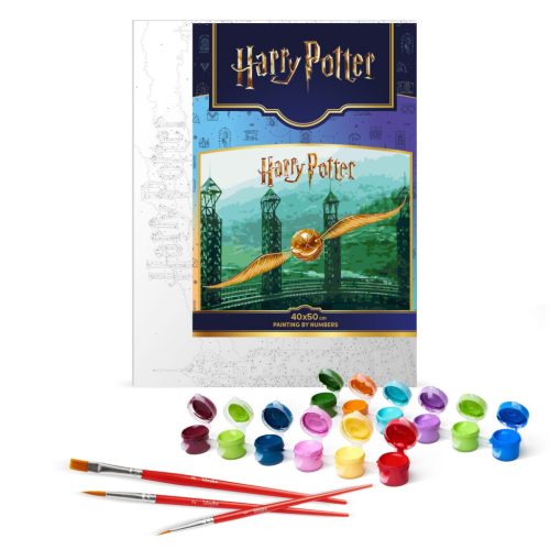 Ideyka festés számok szerint - Harry Potter: Aranycikesz 40x50 cm extra metál festékkel