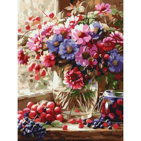   Ideyka Festés számok szerint - Csokor és gyümölcs 30*40 cm