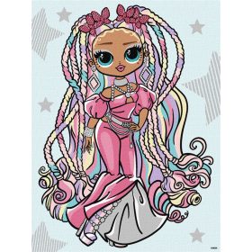   Ideyka Festés számok szerint - L.O.L. Surprise! O.M.G. Twist Queen 30*40 cm