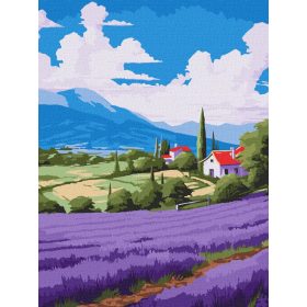 Ideyka Festés számok szerint - Levendula mező 30*40cm