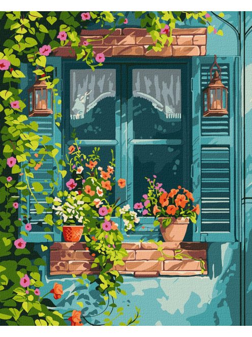 Ideyka Festés számok szerint - Ház a kertben 40*50 cm