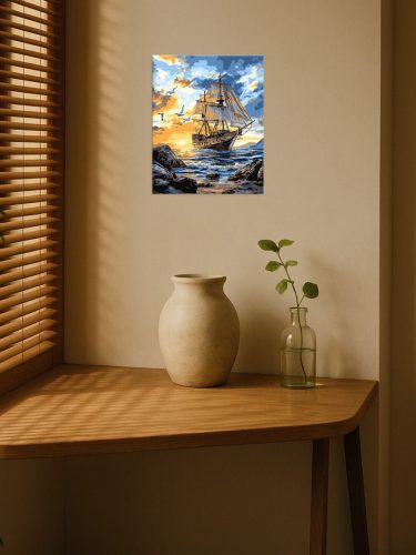 Ideyka festés számok szerint - Szárnyak és vitorlák 40x50 cm
