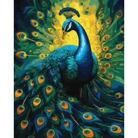 Ideyka Festés számok szerint - Fenséges páva 40*50 cm